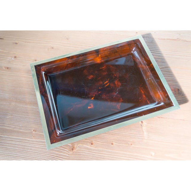 Mid-Century Acrylic and Metal Tray from Christian Dior, 1970s For Sale - Image 14 of 14