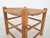 Vintage French Rattan and Wooden Stool, 1960s For Sale - Image 3 of 5