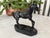 Vintage Folk Art carved horse, made out of West Virginia coal, a product tied to American history. I ship quickly and...