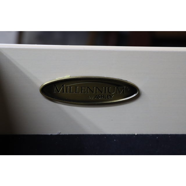 2010s Millennium by Ashley Antiqued White 8-Drawer Dresser For Sale - Image 5 of 13