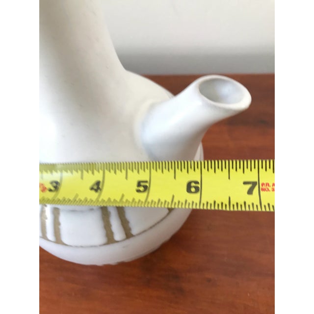 Ceramic Vintage Minimalist Boho Chic Ewer Vase For Sale - Image 7 of 8