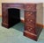 Traditional Colonial Manufacturing Leather Top Mahogany Regency Desk For Sale - Image 3 of 10