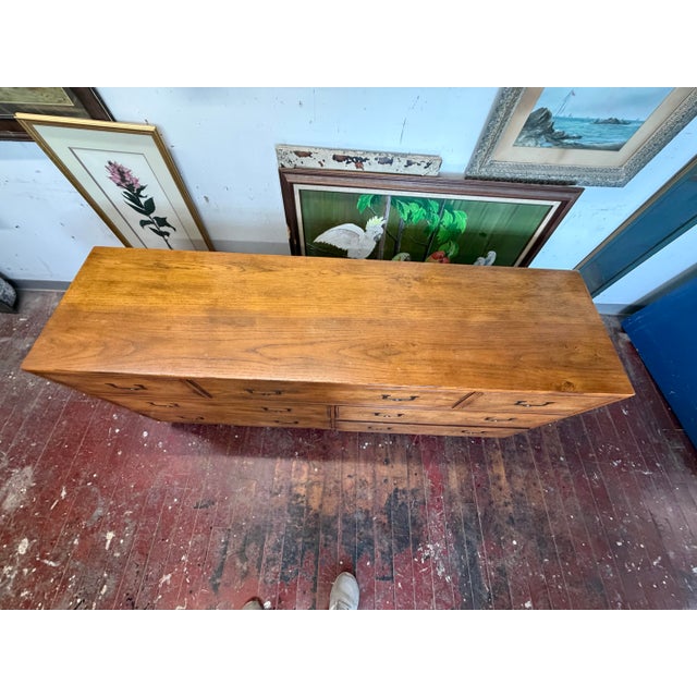 Brown Mid Century Modern Henredon Artefacts Dresser For Sale - Image 8 of 10