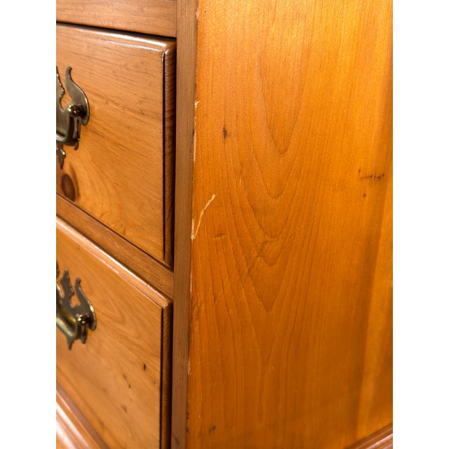 Vintage Solid Pine Tall Chest of Drawers by Pine Shop Originals c.1950s For Sale - Image 13 of 13