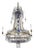 Scandinavian Neoclassical Six Light Crystal Chandelier Circa 1800 For Sale