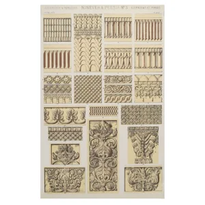 Persian Owen Jones Decorator Sheets C. 1856 - S/3