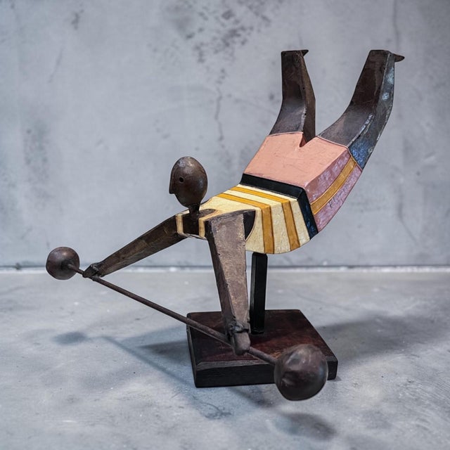 Signed Manuel Felguérez Modernist Abstract Figural Sculpture, Mexico, Circa 1970 For Sale In West Palm - Image 6 of 12