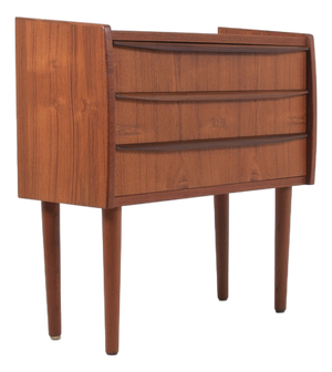 Danish Teak Chest of Drawers with Three Drawers, 1960s