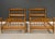 A pair of solid maple twin beds with three slats each. Made in USA. Circa 1960’s. Unmarked. Excellent vintage condition....