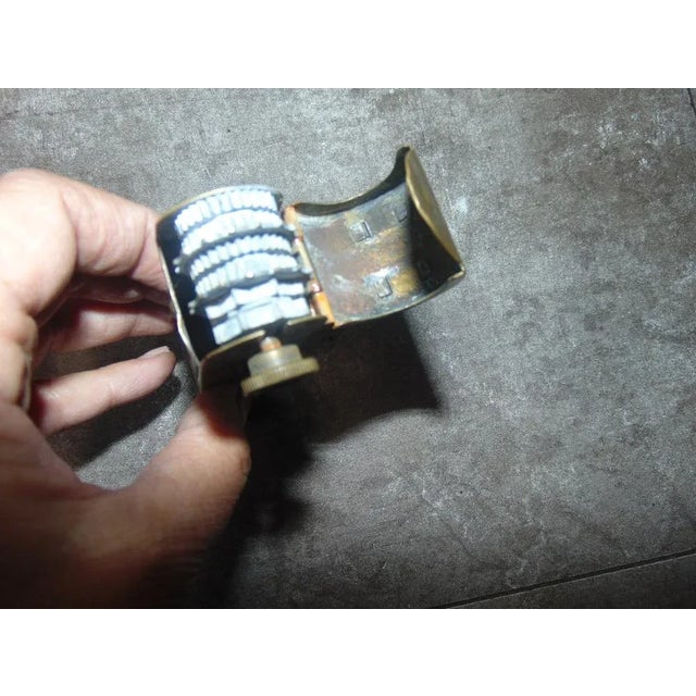 Brown Art Deco Brass Tool For Sale - Image 8 of 9