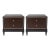 Mid Century Modern Nightstands W/Custom Zembrano Finish For Sale