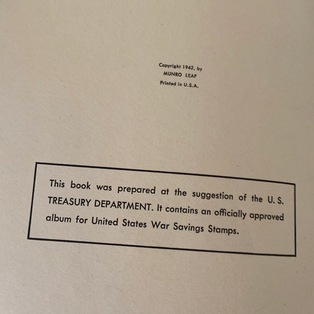 1942 My Book to Help America Munro Leaf Book For Sale - Image 4 of 11