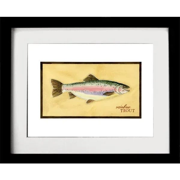 Natural History "Rainbow Trout" Art Print Giclee by Kathleen Ney For Sale - Image 4 of 5