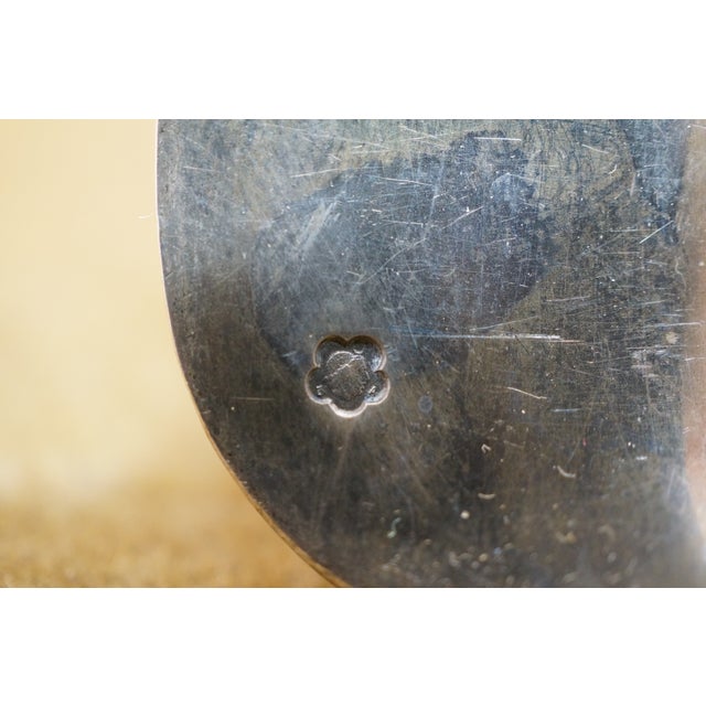 Antique Vienna Austria Josef Zemen 800 Silver Soup Serving Spoon Ladle 176g 12" For Sale - Image 13 of 13