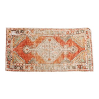 Vintage Distressed Oushak Rug Runner - 2'8" x 5'2" For Sale