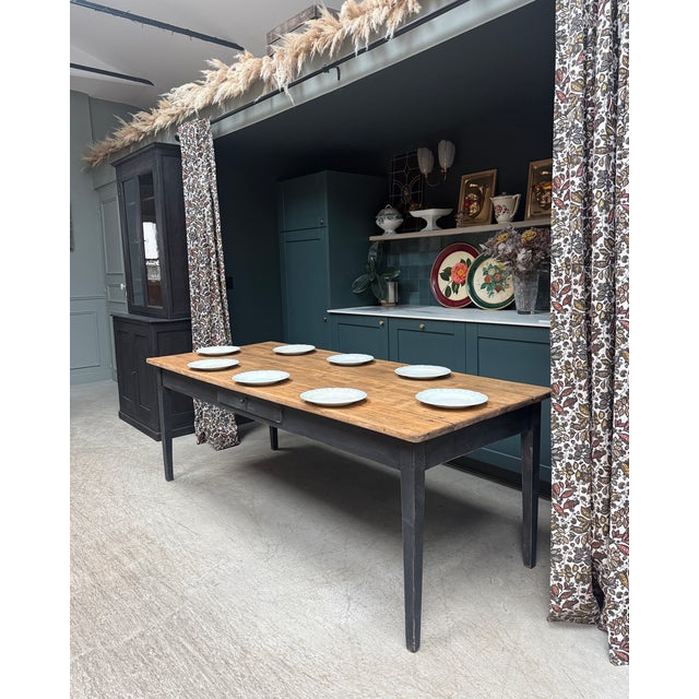 Vintage Farmhouse Dining Table, 1940s For Sale - Image 3 of 14