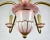 Vintage Ceramic & Gilt Brass Chandelier For Sale - Image 4 of 5