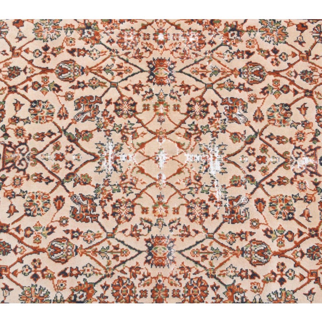 Vintage Turkish Oushak Handmade Wool Cotton Red Area Rug For Sale - Image 6 of 9