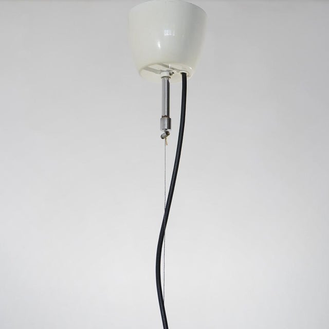 Silver Space Age Chromed Pendant Light, 1970s For Sale - Image 8 of 13