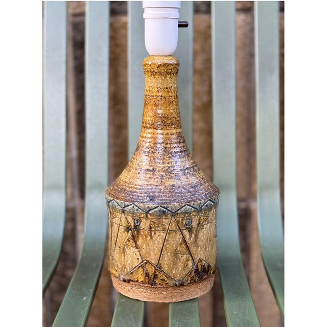 Danish Stoneware Table Lamp, 1960s For Sale - Image 6 of 6