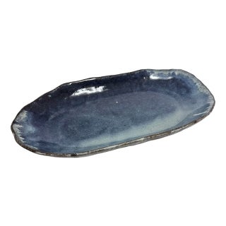 Oval Plates by Seigan Yamane, Set of 2 For Sale