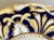 Set of 4 Antique English Staffordshire Cobalt & Gold Porcelain Dinner Plates, 19th Century For Sale In Los Angeles - Image 6 of 12