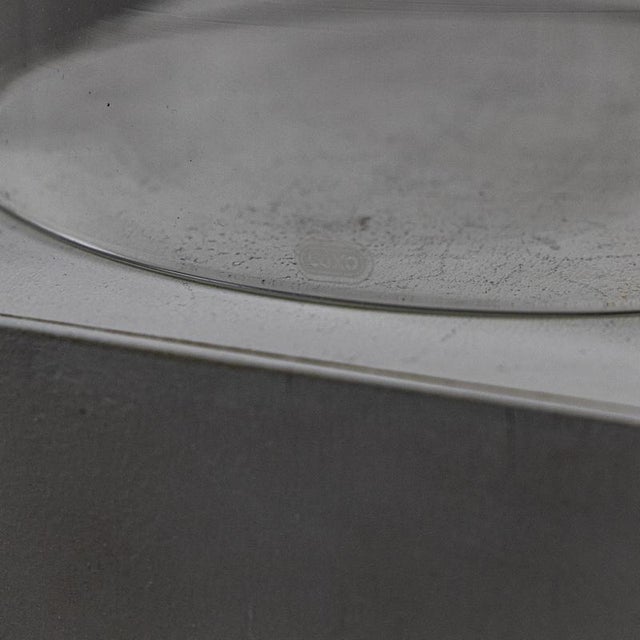 1980s Glass Table Lamp from Luxo, 1980s For Sale - Image 5 of 8