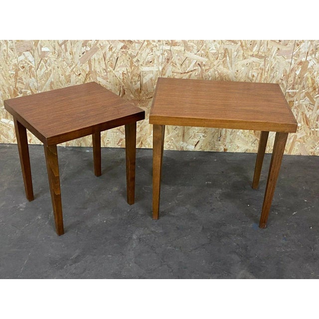 Brown Danish Modern Design Side Table, Set of 2 For Sale - Image 8 of 12