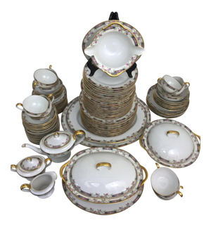 Porcelain Dinnerware, 105 Pieces, Bavaria Tirschenreuthe
