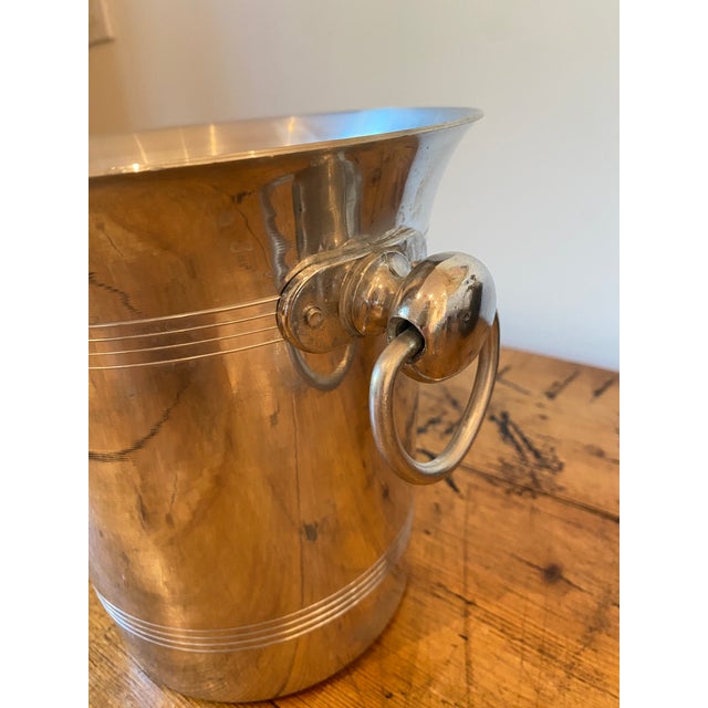 Classic French Aluminum Champagne/Ice Bucket. Made by Artex. Made in France.