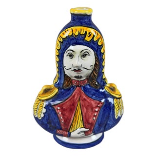 Deruta Majolica Double-Sided Vase, 1960s For Sale