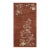 Rug & Kilim’s Chinese Art Deco Style Runner Rug in Brown With Floral Patterns For Sale