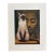 Vintage 1965 Girard Goodenow Cat Print in 16x20 Mat, Ready to Frame: Siamese For Sale
