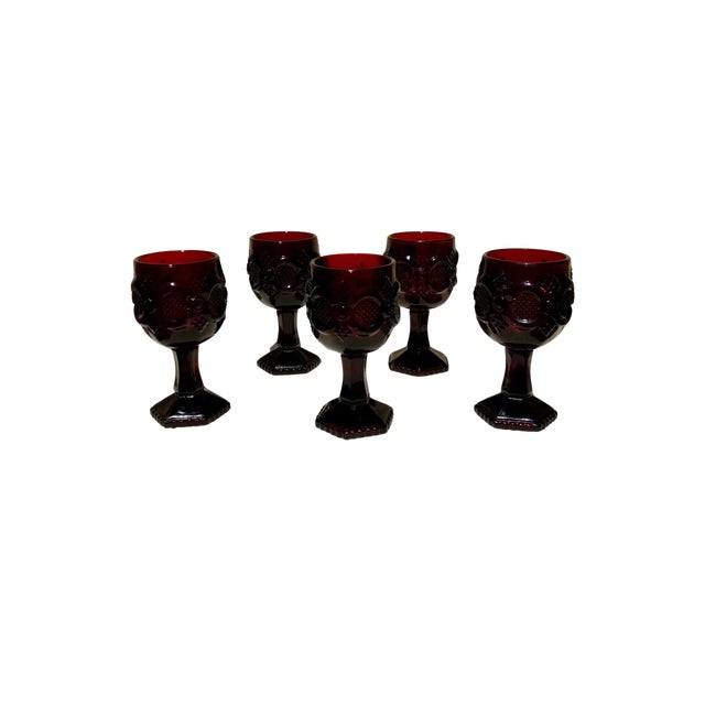 Avon 1876 Cape Code Ruby Red Collection- 11 Pieces For Sale - Image 4 of 6