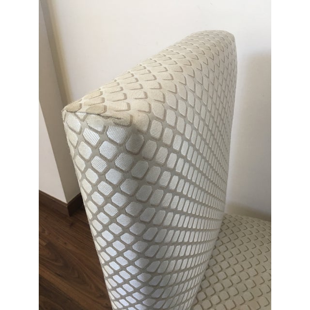 Antique White Set of Six Art Deco Dining Chairs With New Upholstery by Lizzo, Italy For Sale - Image 8 of 11