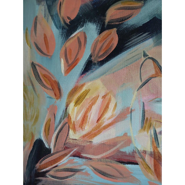 Contemporary 'Summer Song for the Birds Ii' Original Modernist Abstract Acrylic Painting by British Artist Frances Daws, Framed For Sale - Image 9 of 11
