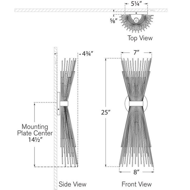 Kelly Wearstler for Visual Comfort Signature Strada Medium Sconce in Aged Iron For Sale In Houston - Image 6 of 7