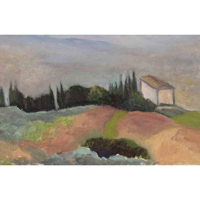 Modern Francesco Settimj, Mountain Landscape, Oil Painting, Mid-20th Century For Sale - Image 3 of 5