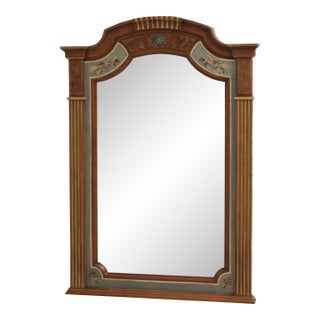 Drexel Heritage Neoclassical Trumeau Wall Mirror For Sale