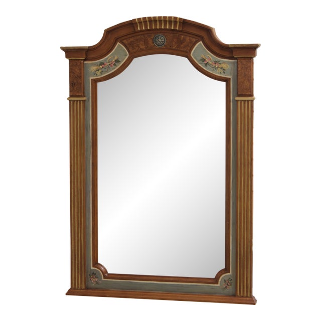 Drexel Heritage Neoclassical Trumeau Wall Mirror For Sale