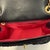 Black Camellia Embossed Velvet Mini Square Flap Bag For Sale - Image 9 of 9