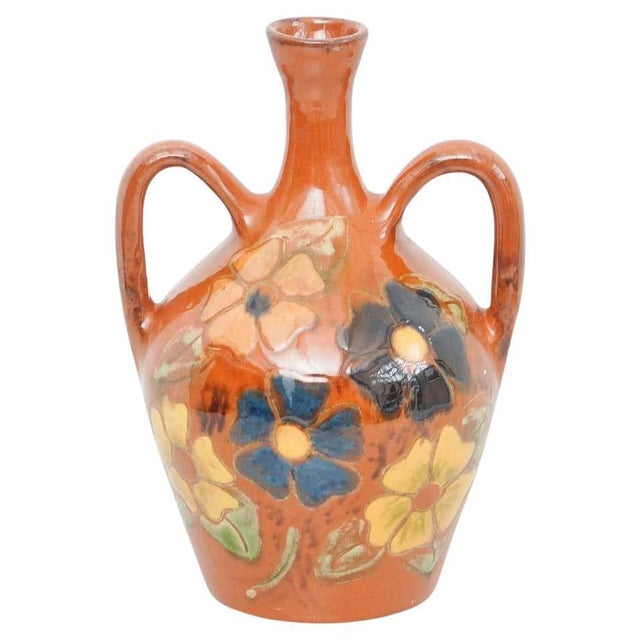 Catalan Hand-Painted Ceramic Vase by Diaz Costa, 1960s For Sale - Image 13 of 13