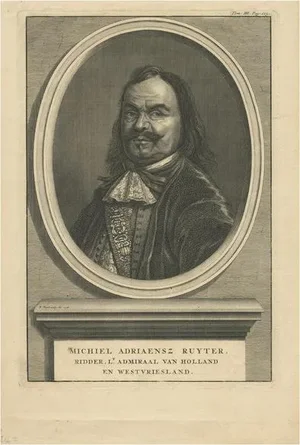 Bernard Picart, Portrait of Michiel De Ruyter, 1728, Print