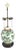 19th Century Chinese Famille Verte Porcelain Ginger Jar Lamp Converted to a Lamp With Hardstone Finial For Sale