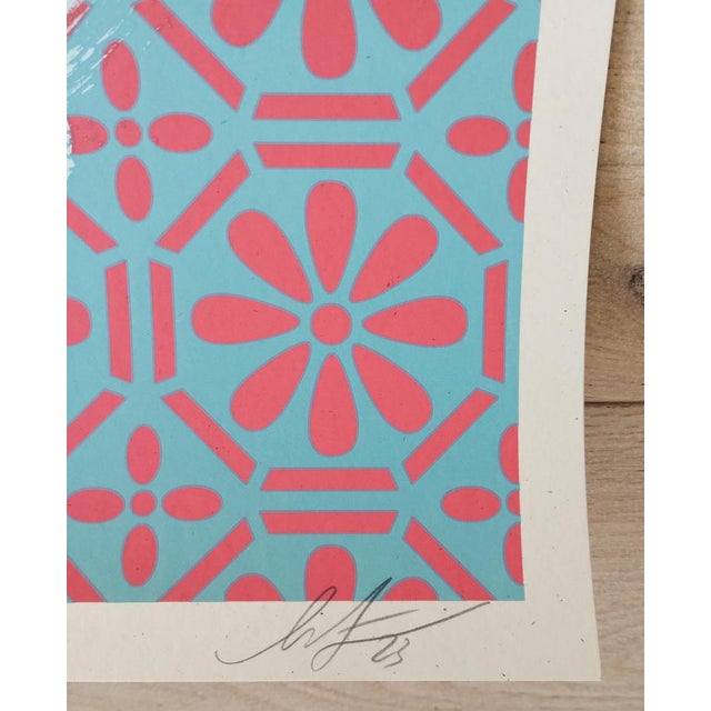 Contemporary Shepard Fairey (Obey), Barbwire Dove Collage, Pencil Screenprint For Sale - Image 3 of 7