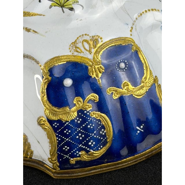 Silver Enamel Candlestick attributed to South Staffordshire / Bilston, 1765-1775 For Sale - Image 8 of 13