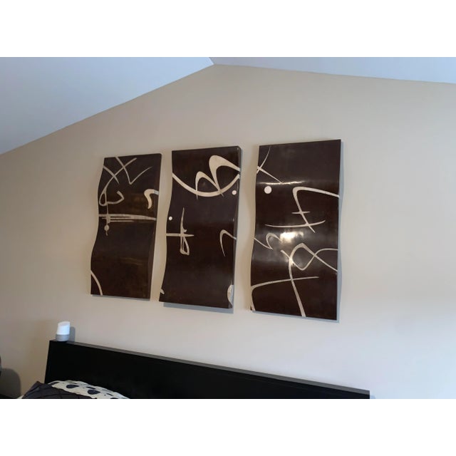 3-Panel Wall Art, Coco/Cantor Stone/Beige Fossil Stone/White Ivory Stone Finish (Set of 3) Marquis Collection of Beverly...