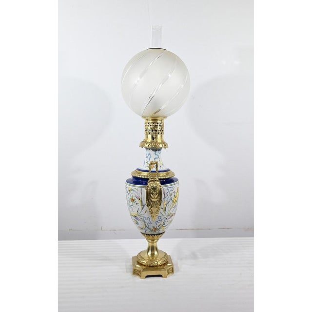 Napoleon III Earthenware Lamp in Earthenware For Sale - Image 17 of 18