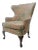 Queen Ann Style Wing Chair For Sale