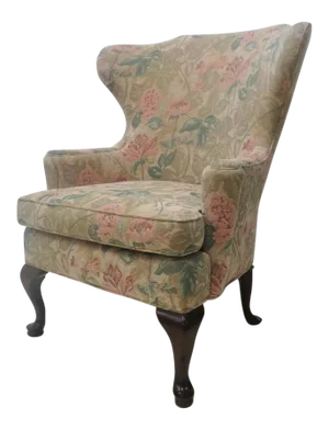 Queen Ann Style Wing Chair